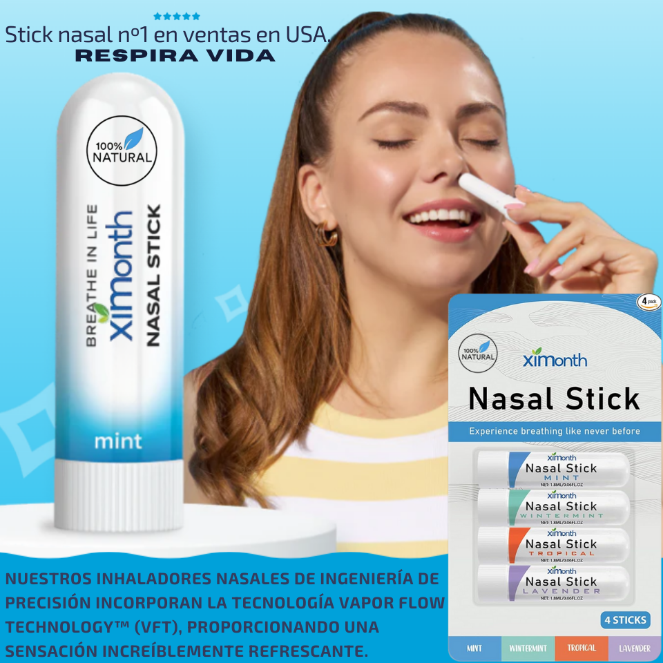 Inhalador Nasal XiMonth® - Nueva Fórmula (Pack de 4 unidades)