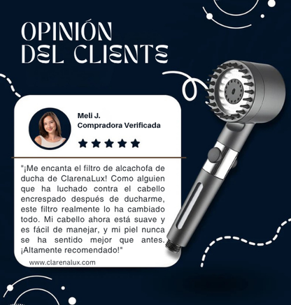 Cabezal de Ducha con Filtro ClarenaLux™ - Nueva Generación