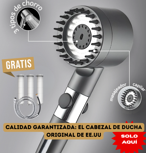 Cabezal de Ducha con Filtro ClarenaLux™ - Nueva Generación